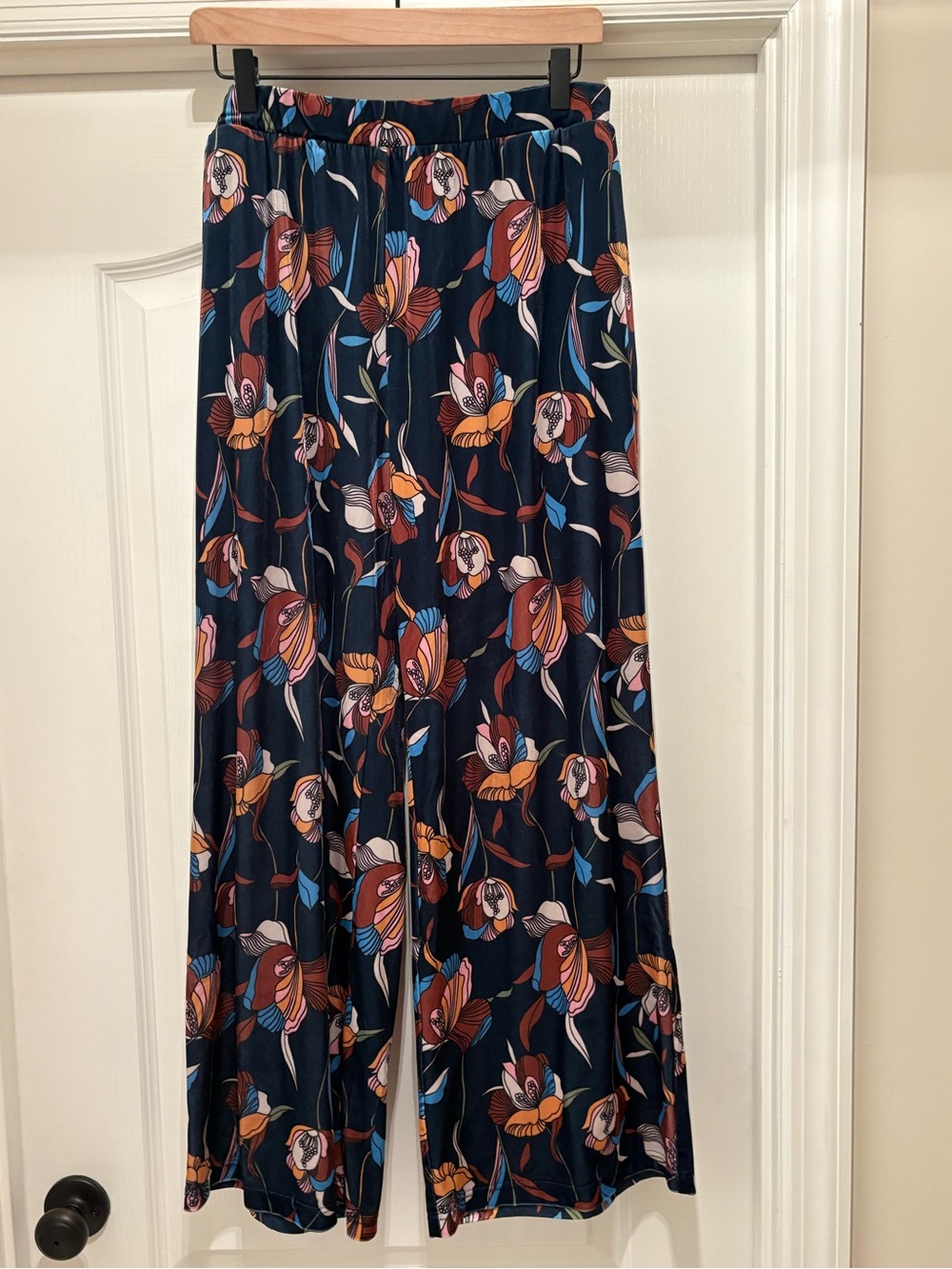 Women’s ModCloth Certainly Swanky Wide-Leg Velvet Pants size XL